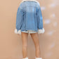 Fur Trim Denim Jacket