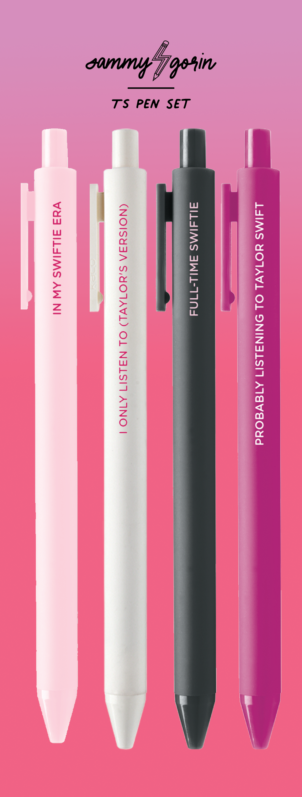 Swiftie Pink Pen Set
