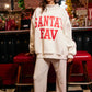 IT2594-SANTABABY | Reversible Mock Neck Sweatshirt: ASH GREY / L/XL