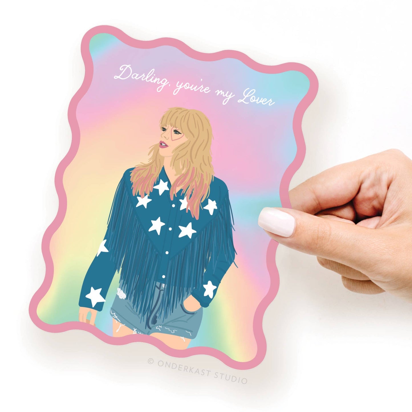 Wavy Die Cut TS Lover Notecard