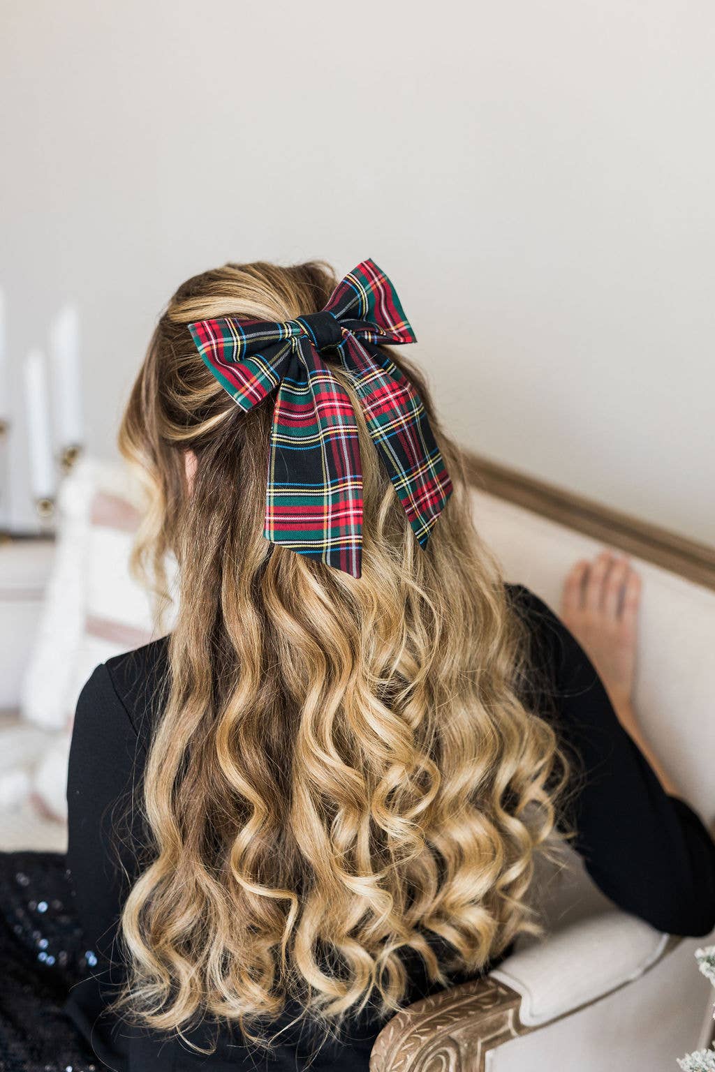 Tartan Christmas Plaid Bow