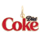 Diet Coke Stacked Logo Charm in Red & Black