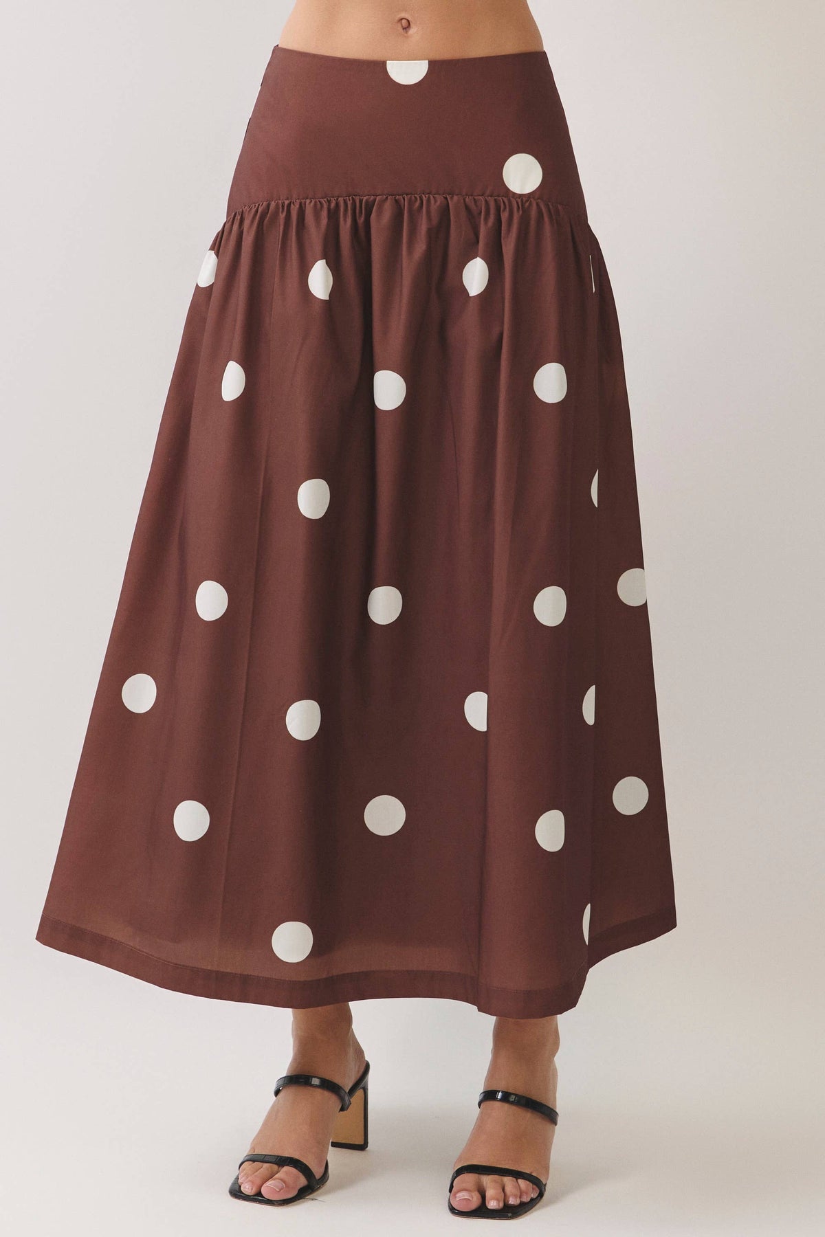 Polka Dot Maxi Skirt