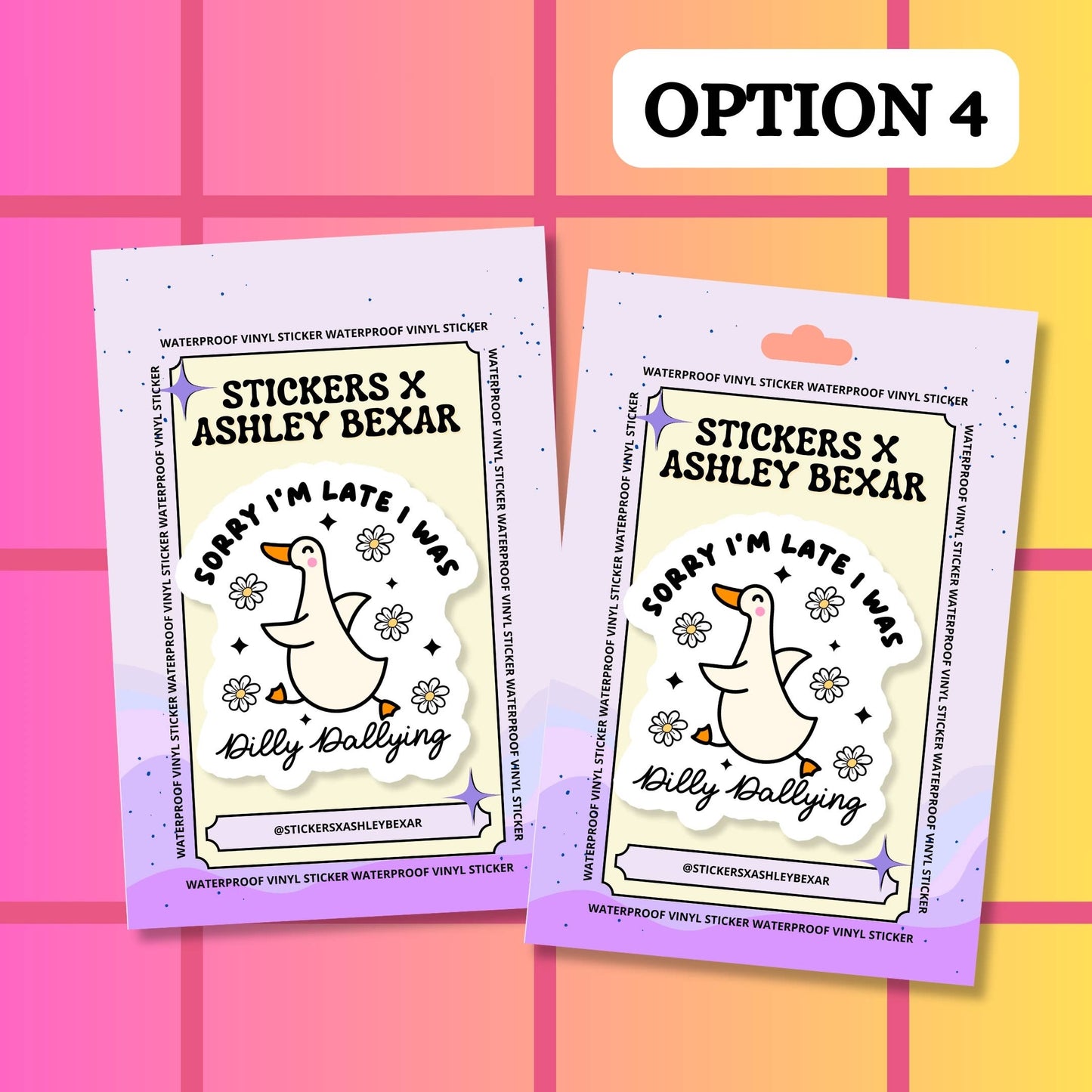 Relatable Duck Goose Funny Dilly Waterproof Vinyl Sticker: Matte / Done!