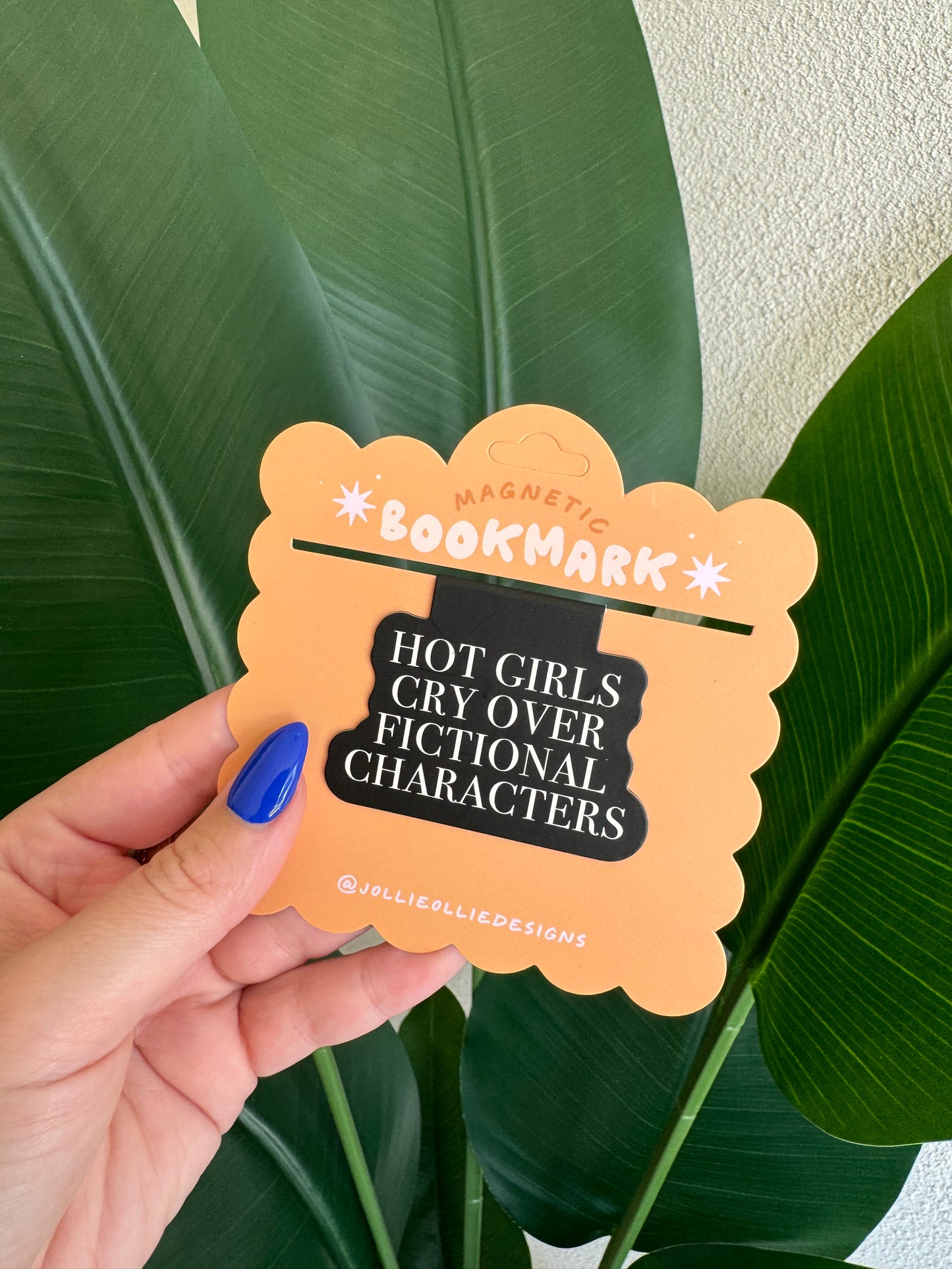 Hot Girls Cry Over Fictional Characters Magnetic Bookmark