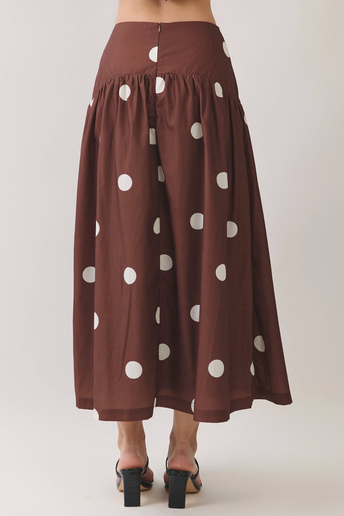 Polka Dot Maxi Skirt