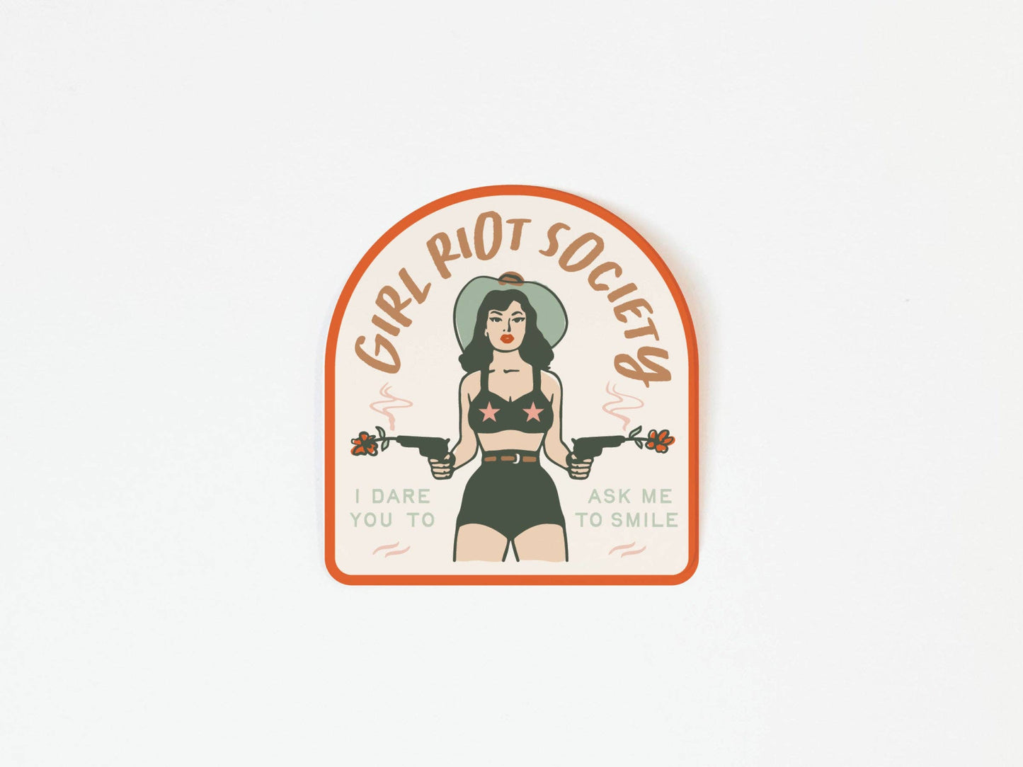 Girl Riot Society Die Cut Sticker - Grace