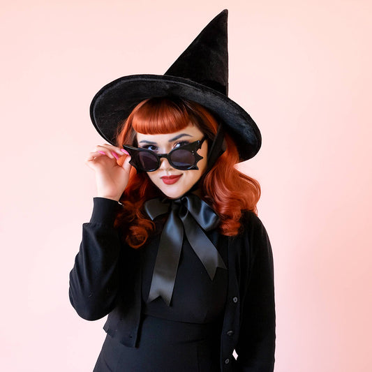 Wicked Witch Hat | Black Velvet | Halloween