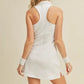 White Collared Athletic Dress