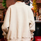 IT2594-SANTABABY | Reversible Mock Neck Sweatshirt: ASH GREY / L/XL