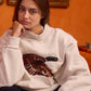 'MALLARD' Embroidered Mock-Neck Sweatshirt