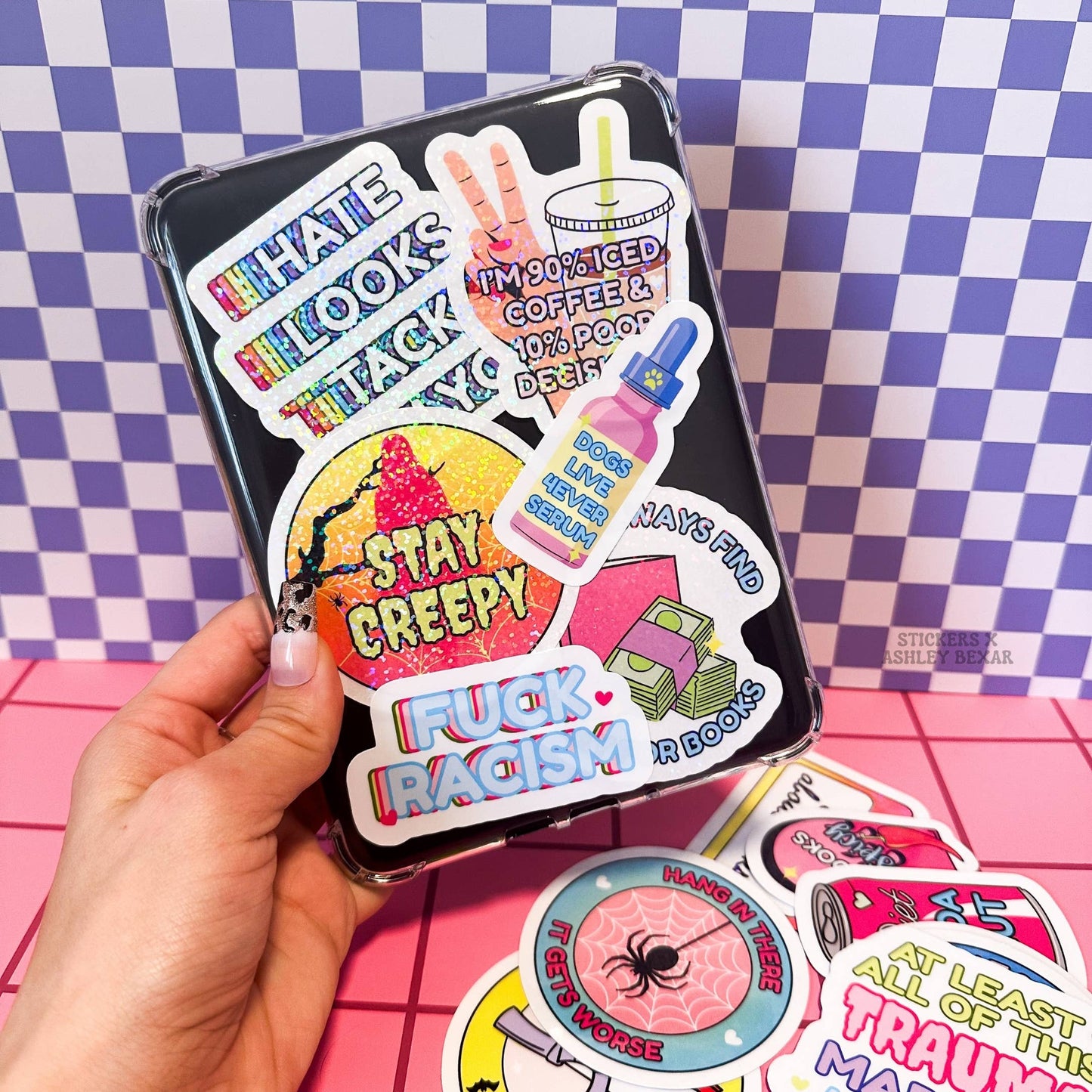 Frog Cute Relatable Mental Health Waterproof Sticker