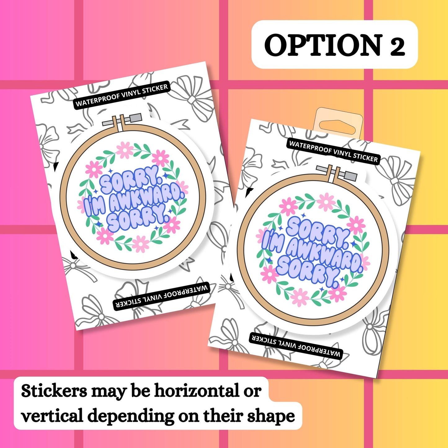 Awkward Mental Health Waterproof Vinyl Sticker: Matte / Done!