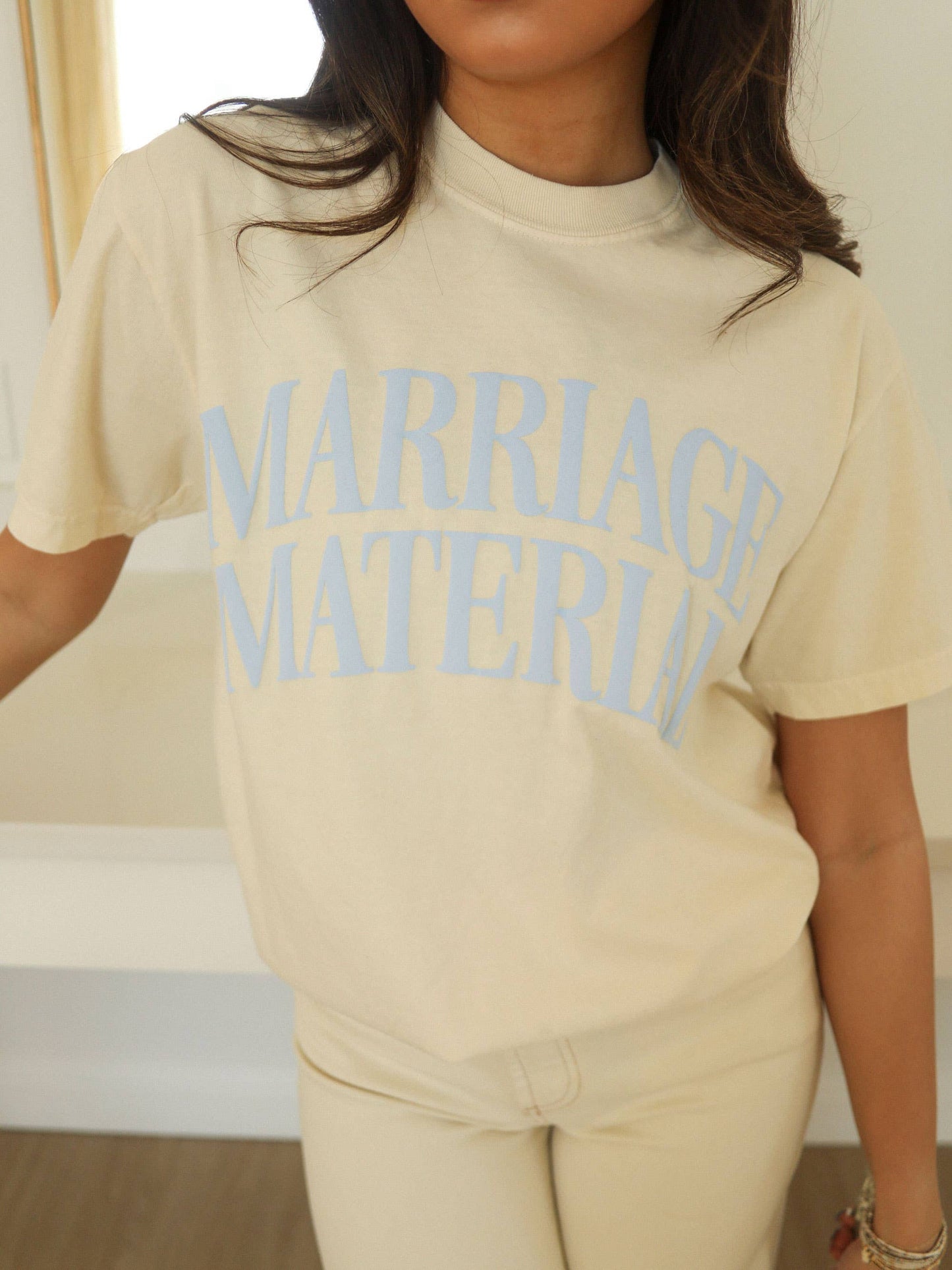 F+S: MARRIAGE MATERIAL TEE: S