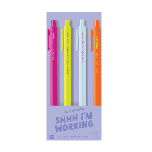 Jotter Sets 4 Pack (New Sets!!!): Shh I'm Working