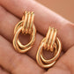 18K Gold Plated Waterproof Stainless Steel Stud Earrings - 7785: S0OX3T7785