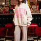 IT2594-SANTABABY | Reversible Mock Neck Sweatshirt: ASH GREY / S/M