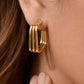 18K Gold Plated Waterproof Stainless Steel Hoop Earrings - 7101: S0OX3T7101