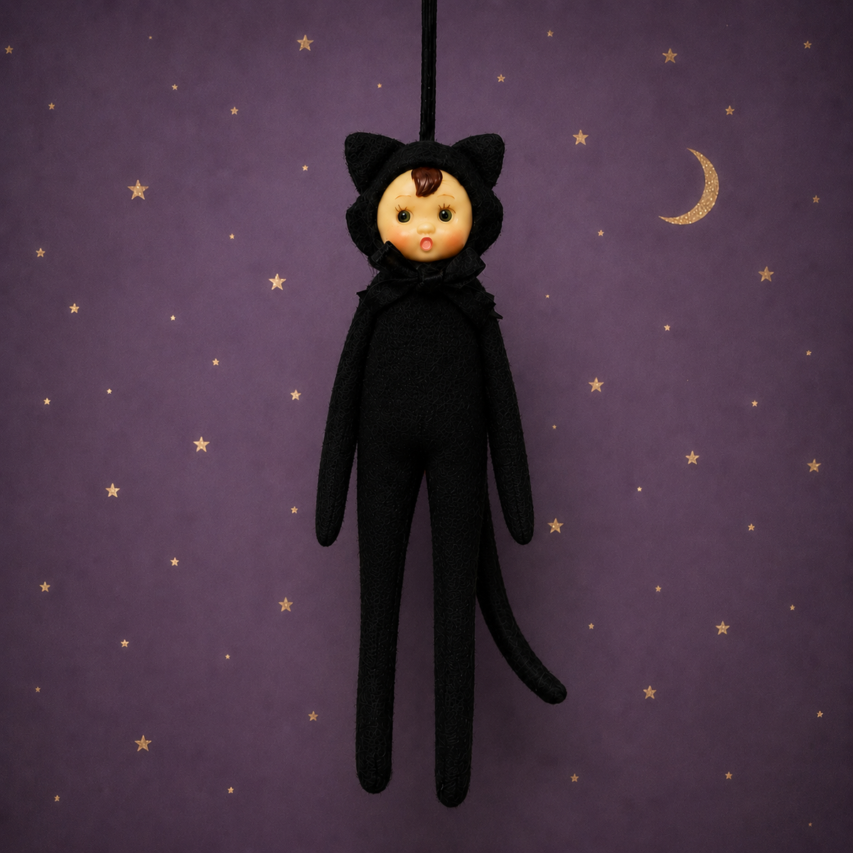 Lucky Luna Spooky Sidekick | Halloween Elf Ornament