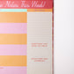 Week to Week Desk Planner, Take Notes This Week