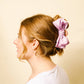 Satin Bow Claw Clip-Lilac