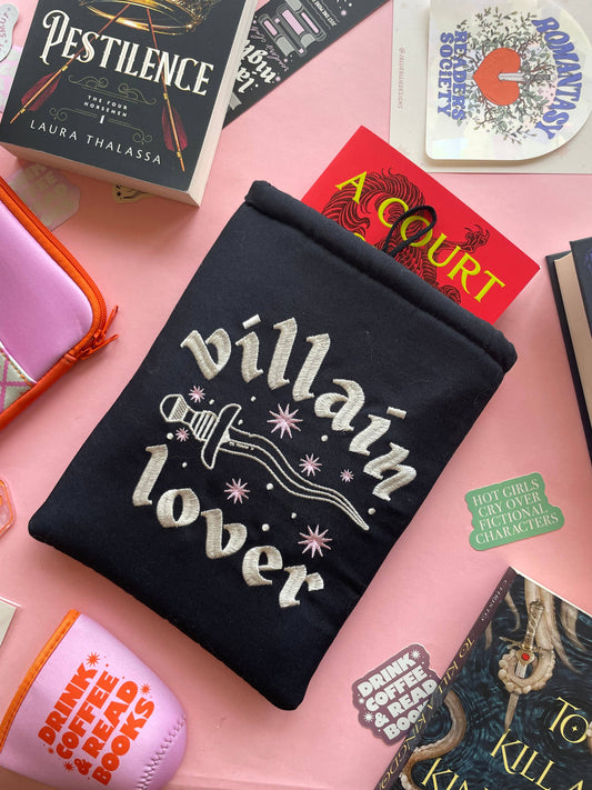 Villain Lover Embroidered Book Sleeve