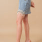 Embellished Denim Mini Skirt