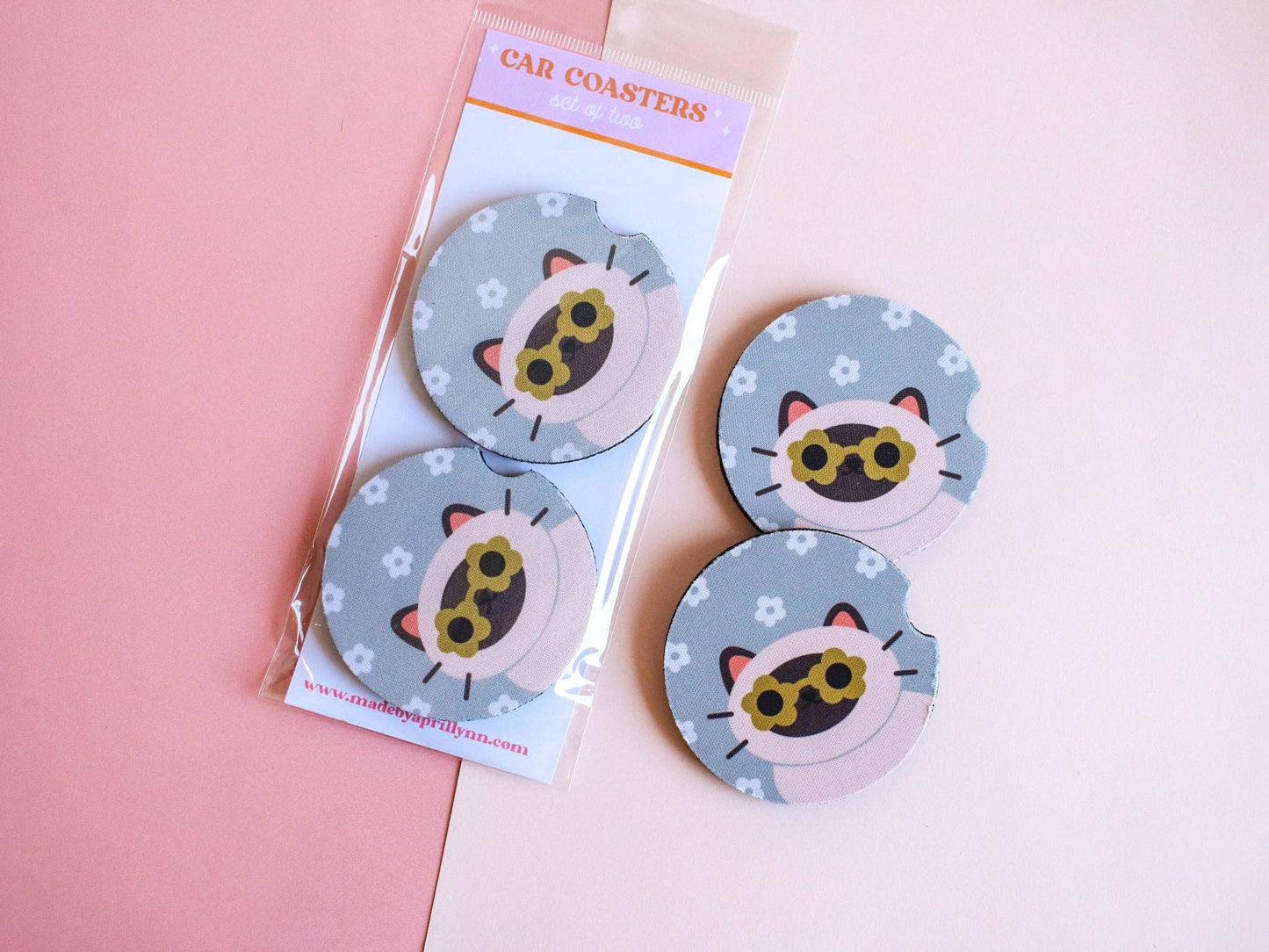 Car Coaster - Siamese Cat