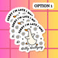 Relatable Duck Goose Funny Dilly Waterproof Vinyl Sticker: Matte / Done!