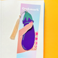 Eggplant Cockmark Bookmark