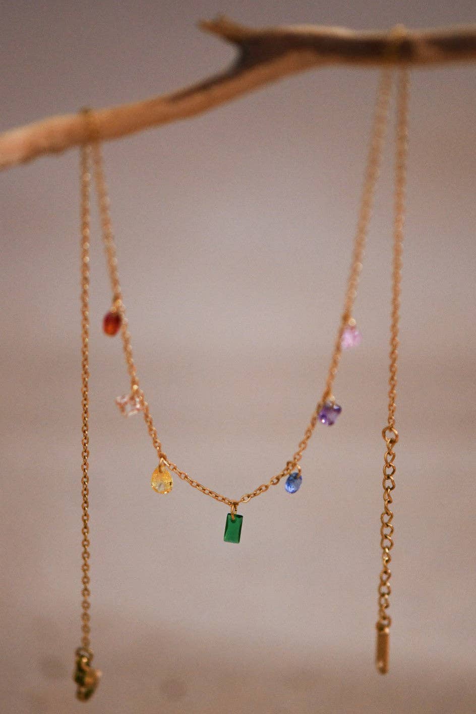 18K Gold Plated Waterproof Stainless Steel Chain Necklace - 6999: S0OX3T6999