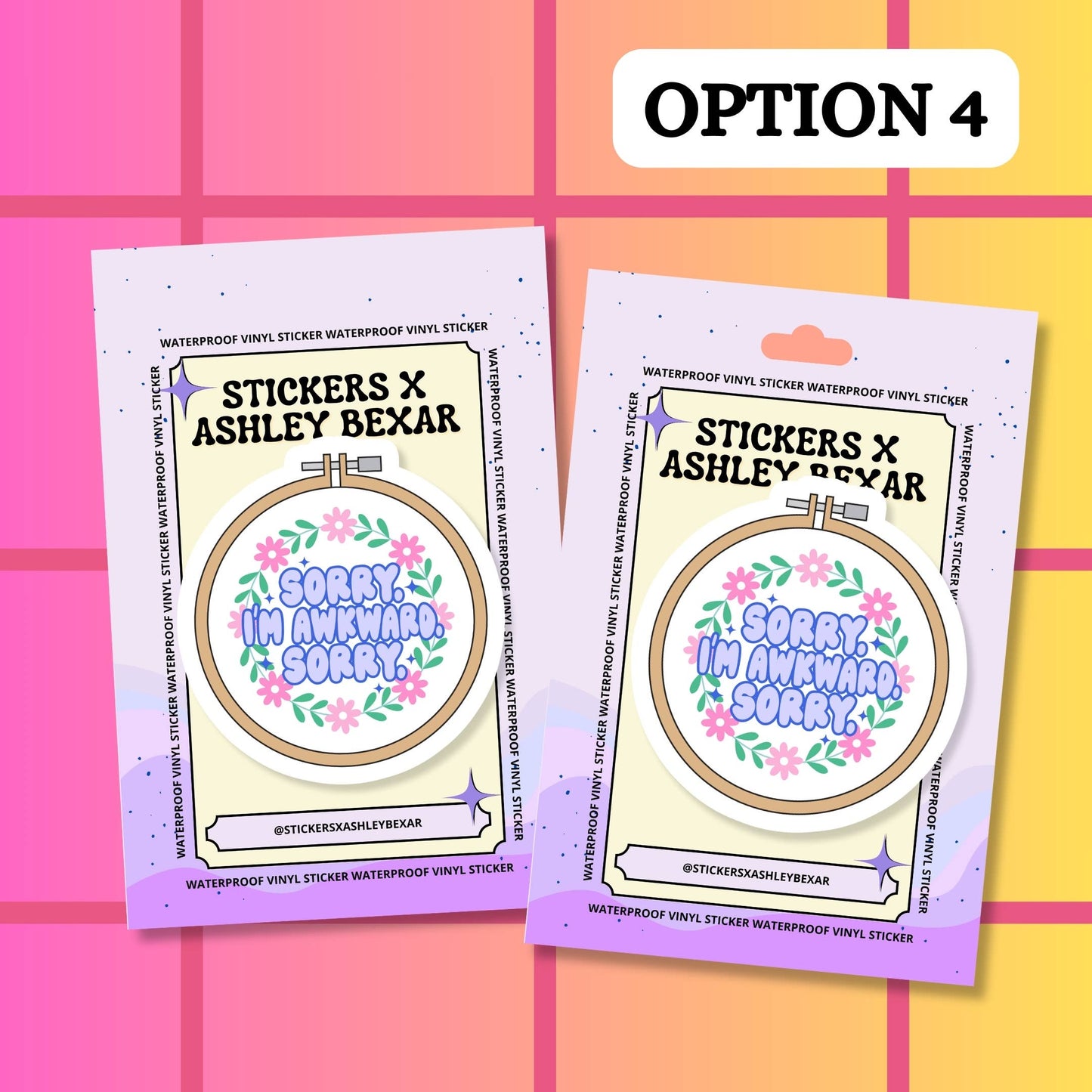 Awkward Mental Health Waterproof Vinyl Sticker: Matte / Done!