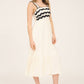 Scallop Midi Dress