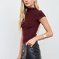 Mock Neck Knit Top