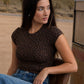 Leopard Knit Top