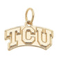 TCU Horned Frogs Shiny Gold Logo Charm