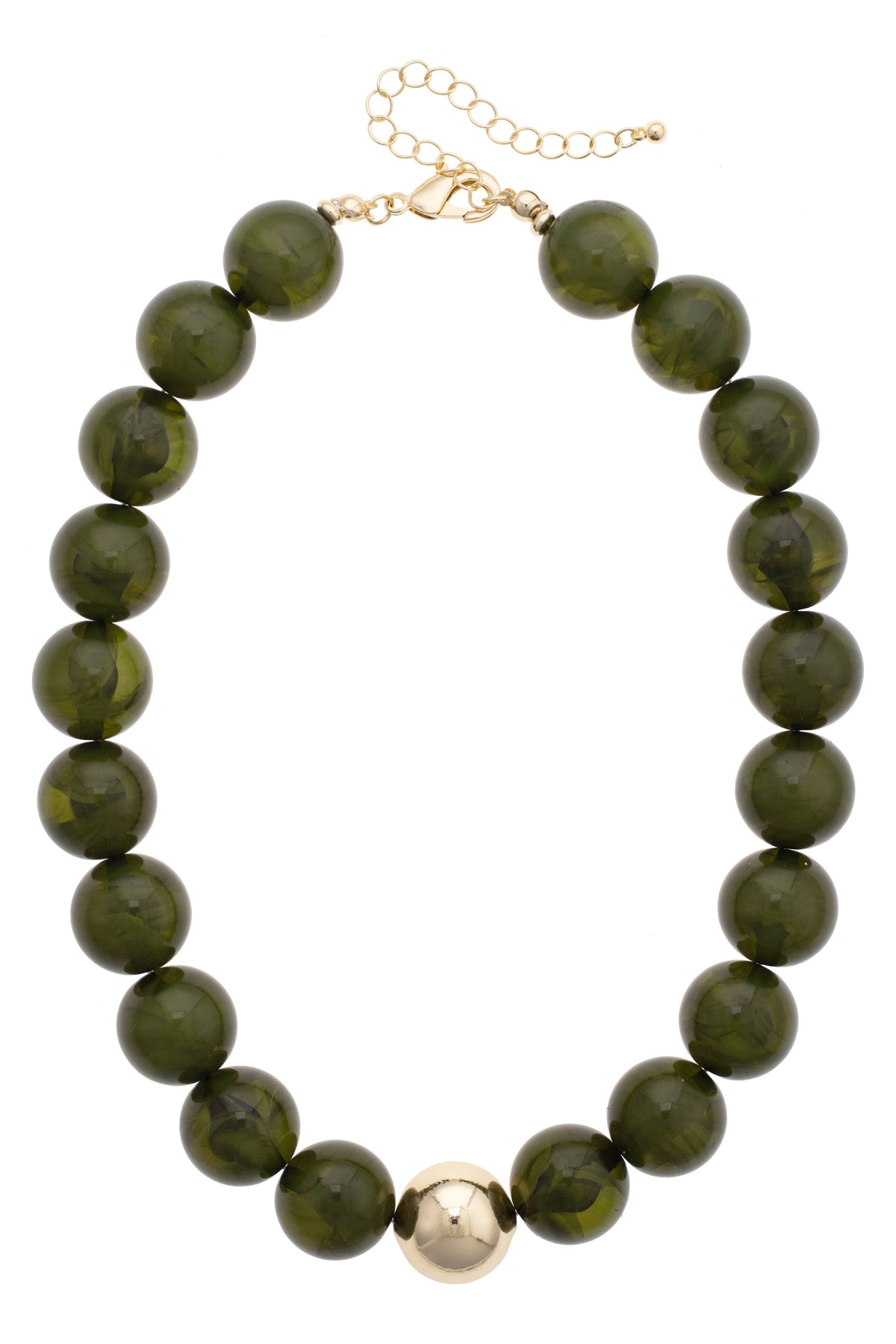 Marjorie Fall Beaded Necklace: Brown