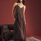 Lace Trim Midi Dress