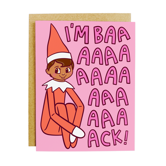 The Elf Is Back Card