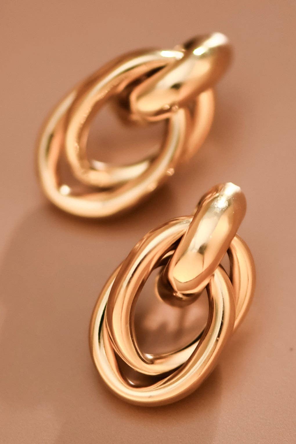 18K Gold Plated Waterproof Stainless Steel Stud Earrings - 7913: S0OX3T7913