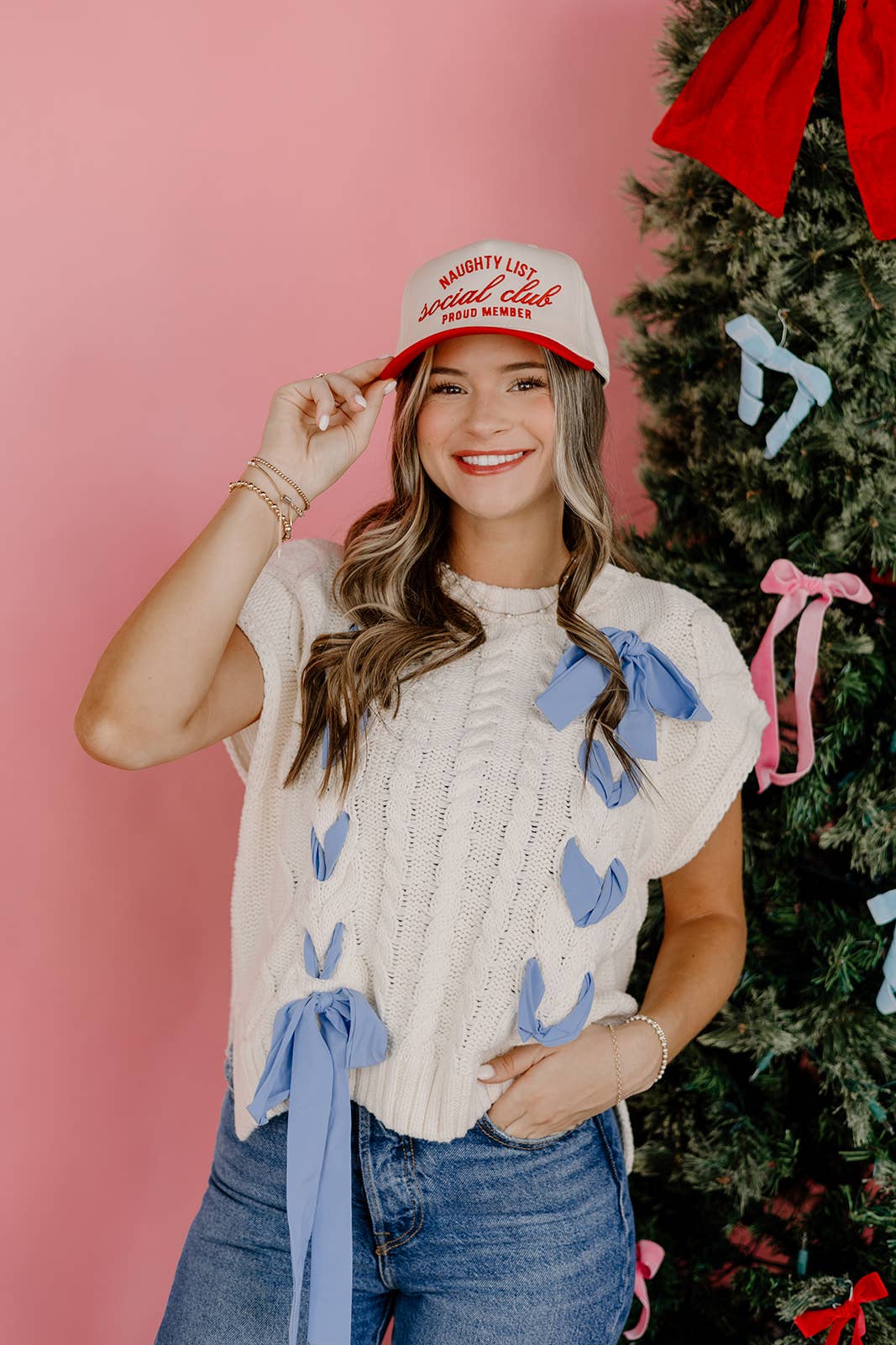 Naughty List Social Club Red