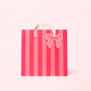 Bow and Stripes Gift Bag | Holiday: S