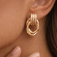 18K Gold Plated Waterproof Stainless Steel Stud Earrings - 7785: S0OX3T7785