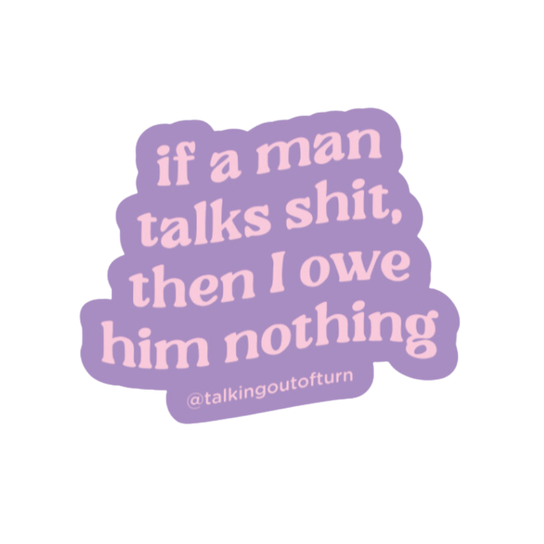 Owe Him Nothing Sticker