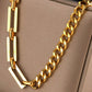 18K Gold Plated Waterproof Stainless Steel Chain Necklace - 6871: S0OX3T6871