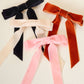 Velvet Hair Bow- Brown