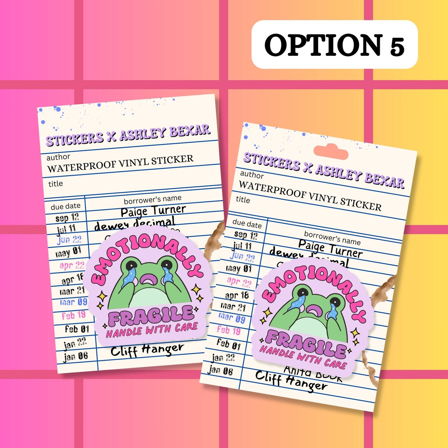 Funny Frog Mental Health Waterproof Vinyl Sticker: Matte / Done!