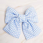 Gingham Bow Pretty Bow Hair Clip: Red