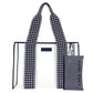 Case-Mate Navy Gingham Jelly Tote Bag