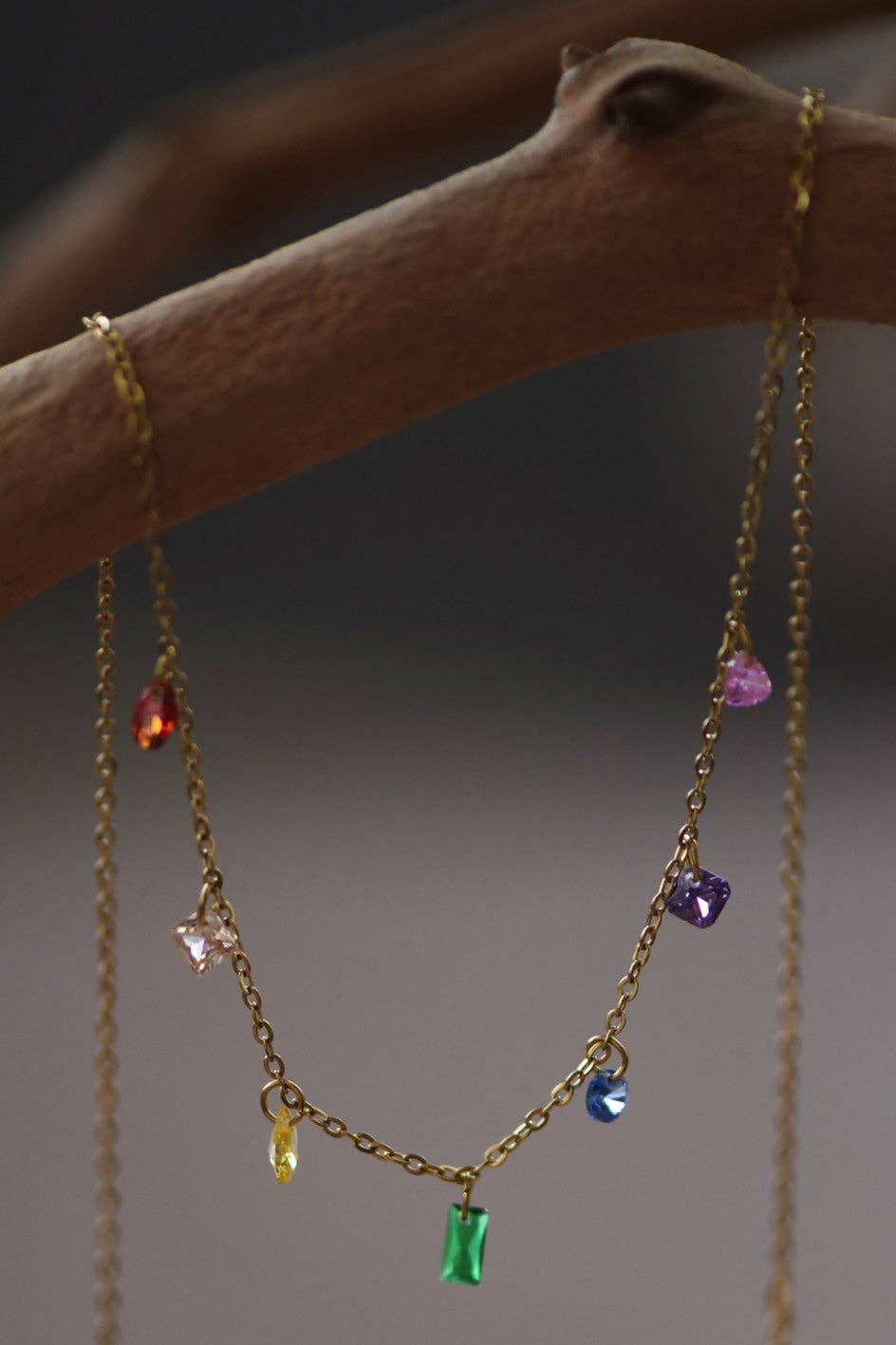 18K Gold Plated Waterproof Stainless Steel Chain Necklace - 6999: S0OX3T6999
